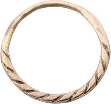VIKING ROPED OR TWIST WEDDING RING, C.866-1067 AD, SIZE 9 1/2 - Picardi Jewelry