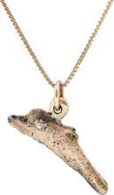 GREEK/UKRAINE BRONZE DOLPHIN PENDANT NECKLACE, 5TH-4TH CENTURY BC - Picardi Jewelry