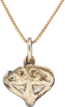 VIKING HEART PENDANT NECKLACE, C.950-1050 AD. - Picardi Jewelry