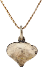 VIKING HEART PENDANT NECKLACE, C.950-1050 AD. - Picardi Jewelry