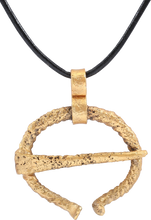 SUPERB VIKING PROTECTIVE BROOCH NECKLACE, C.850-1050 AD - Picardi Jewelry