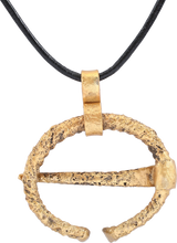 SUPERB VIKING PROTECTIVE BROOCH NECKLACE, C.850-1050 AD - Picardi Jewelry