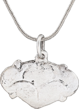 LARGE VIKING HEART PENDANT NECKLACE, 9TH-10TH CENTURY AD - Picardi Jewelry