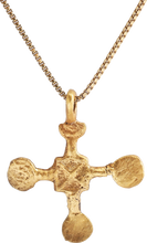 EUROPEAN CONVERT’S CROSS NECKLACE, 9TH-10TH CENTURY - Picardi Jewelry