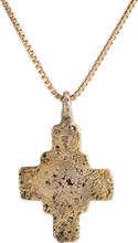 MEDIEVAL EUROPEAN PILGRIM’S RELIQUARY CROSS NECKLACE, 8th-12th CENTURY - Picardi Jewelry