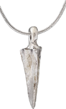 HELLENISTIC GREEK ARROWHEAD PENDANT NECKLACE, 300 - 100 BC - Picardi Jewelry