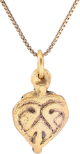 VIKING HEART PENDANT NECKLACE, C. 950-1050 AD - Picardi Jewelry