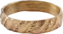 EUROPEAN WEDDING RING C.1400-60 SIZE 4 3/4 - Picardi Jewelry