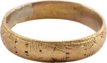 EUROPEAN WEDDING RING C.1400-60 SIZE 8 3/4 - Picardi Jewelry