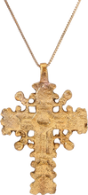 EASTERN EUROPEAN CROSS NECKLACE, 17TH-18TH CENTURY - Picardi Jewelry