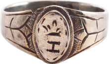 LATE MEDIEVAL MAN'S SILVER FASHION RING, SIZE 11 1/4 - Picardi Jewelry