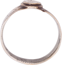 LATE MEDIEVAL MAN'S SILVER FASHION RING, SIZE 11 1/4 - Picardi Jewelry
