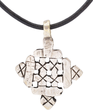 COPTIC SILVER CROSS, ETHIOPIA, 19TH CENTURY - Picardi Jewelry