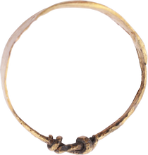 RARE CELTIC FINGER RING, C.400-100 BC, SIZE 8 1/2 - Picardi Jewelry