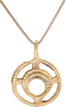 RARE VARIATION, VIKING LUNAR PENDANT NECKLACE, 11TH-12TH CENTURY AD - Picardi Jewelry