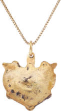 RARE ANCIENT VIKING HEART PENDANT NECKLACE, C.850-1050 AD - Picardi Jewelry