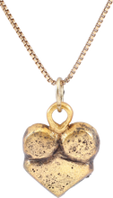 SCANDINAVIAN HEART PENDANT NECKLACE, 11TH-12TH CENTURY AD - Picardi Jewelry
