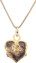 SCANDINAVIAN HEART PENDANT NECKLACE, 11TH-12TH CENTURY AD - Picardi Jewelry