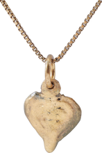 VIKING HEART PENDANT NECKLACE, C.950-1050 AD - Picardi Jewelry