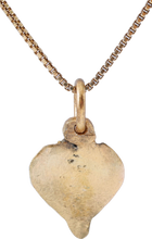 VIKING HEART PENDANT NECKLACE, C.950-1050 AD - Picardi Jewelry