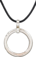 CELTIC FUNERARY PROSPERITY RING NECKLACE, C.400-100 BC - Picardi Jewelry