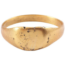 FINE EARLY CHRISTIAN GILT RING, C.8th-11th CENTURY, SIZE 10 1/4 - Picardi Jewelry