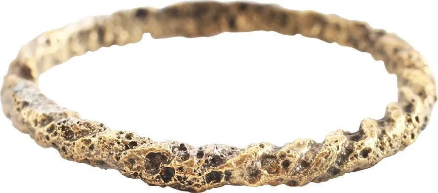 FINE VIKING TWISTED RING C.850-1050 AD SZ 9 3/4