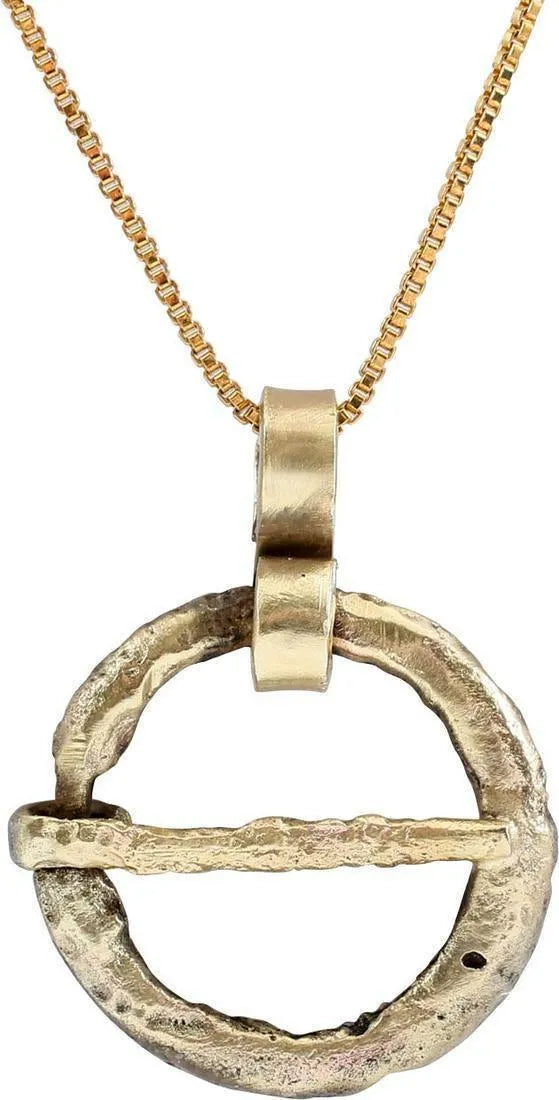 FINE VIKING PROTECTIVE ARMOR BROOCH NECKLACE, 10th-11th