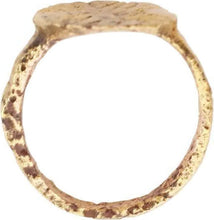 ROMAN/BYZANTINE CHRISTENING/BAPTISM RING, C. 2ND-6TH C. AD, SZ 1/2