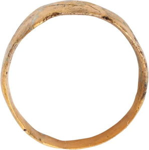 MEDIEVAL SORCERER’S PENTAGRAM RING, C.500-900 AD SIZE 10
