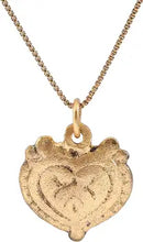 ANCIENT VIKING HEART PENDANT NECKLACE, C.850-1050 AD - Picardi Jewelry