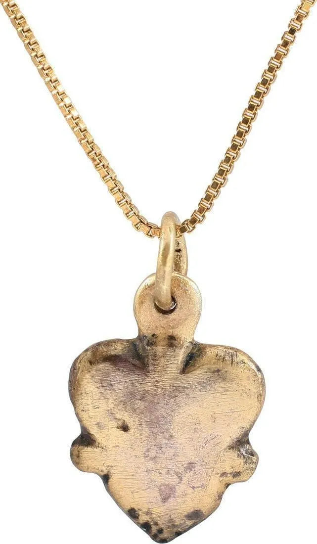 RARE VIKING HEART NECKLACE, 9TH-10TH CENT AD