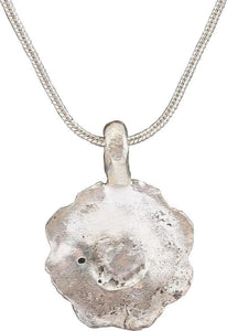 ROMAN WHEEL OF FORTUNE AMULET NECKLACE, 3RD-6TH CENTURY