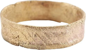 RARE VIKING DECORATED WEDDING RING 10th C.AD, SZ 9 1/2
