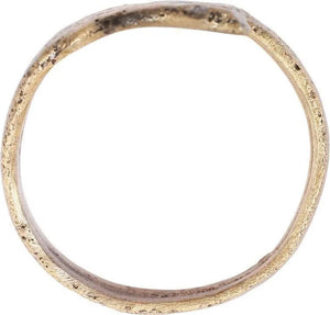 ANCIENT VIKING COIL RING, C.850-1050 AD, SIZE 8 3/4