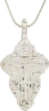 LARGE EASTERN EUROPEAN CHRISTIAN CROSS NECKLACE