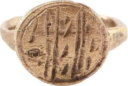 LATE ROMAN/MEDIEVAL SIGNET RING, SIZE 2