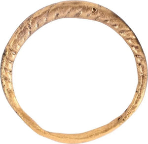 VIKING ROPED OR TWIST RING, C.866-1067 AD, SZ 9 1/2