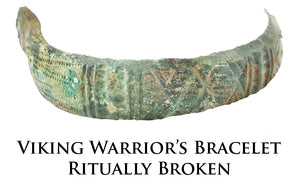 VIKING WOMAN WARRIOR’S BRACELET PENDANT NECKLACE, 10th-11th CENTURY AD