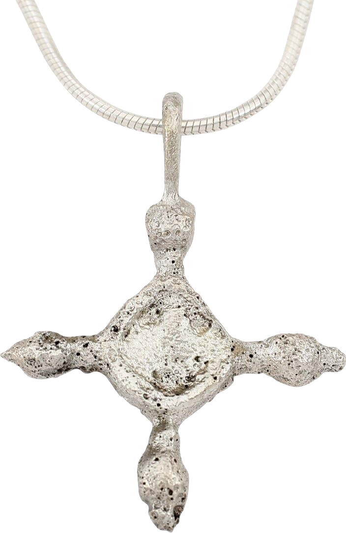 FINE EARLY CHRISTIAN CROSS NECKLACE C.800-1000 AD - Picardi Jewelry