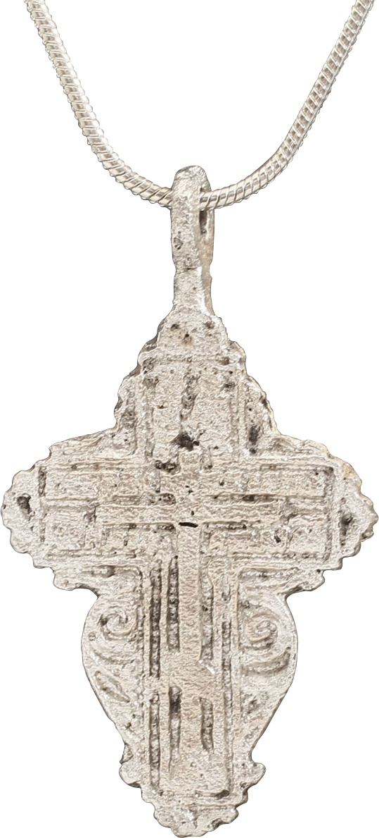 EASTERN EUROPEAN CHRISTIAN CROSS NECKLACE, 17-18 CENTURY - Picardi Jewelry