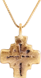 MEDIEVAL EUROPEAN PILGRIM’S CROSS NECKLACE, 7th-10th CENTURY - Picardi Jewelry