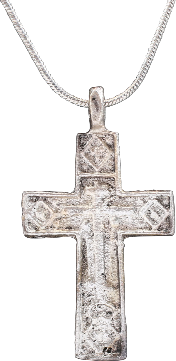 ELEGANT EASTERN EUROPEAN CHRISTIAN CROSS NECKLACE, 17TH-18TH CENTURY - Picardi Jewelry