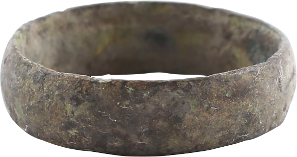 VIKING WARRIOR’S WEDDING RING AS FOUND, 900-1050 AD, SIZE 5 3/4 - Picardi Jewelry