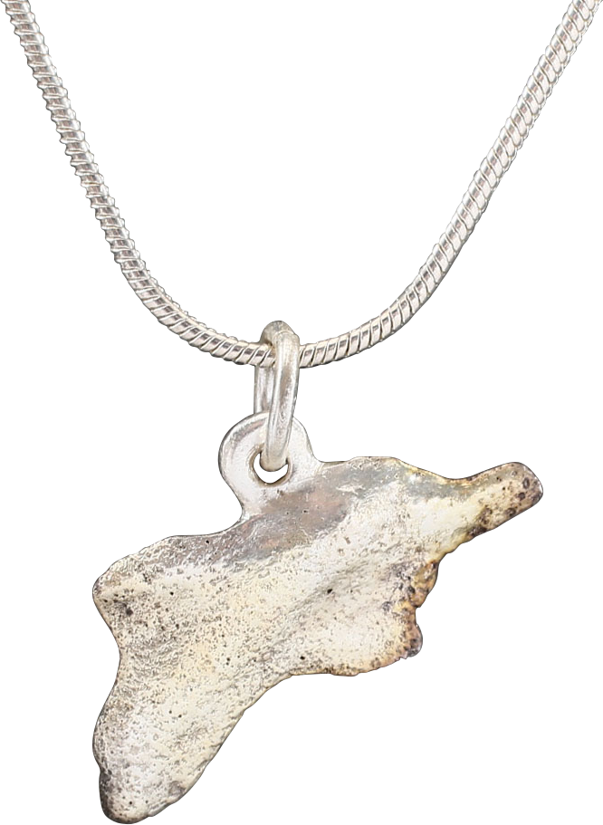 GREEK/UKRAINE BRONZE DOLPHIN PENDANT NECKLACE, 5TH-4TH CENTURY BC - Picardi Jewelry