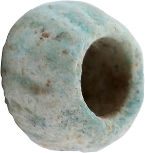 VIKING GREEN CERAMIC BEAD, 9th-10th CENTURY AD - Picardi Jewelry