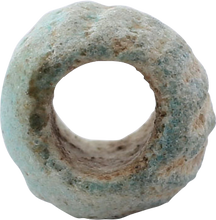 VIKING GREEN CERAMIC BEAD, 9th-10th CENTURY AD - Picardi Jewelry