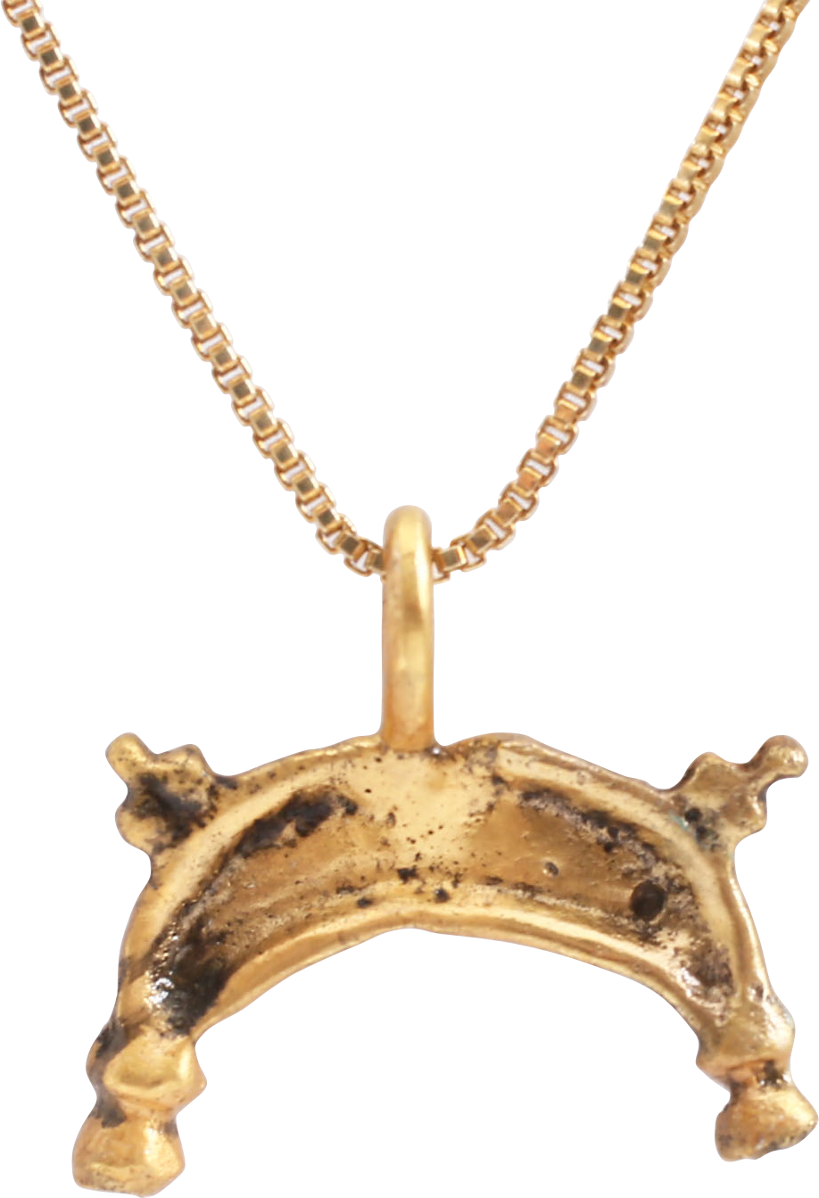 VIKING LUNAR PENDANT NECKLACE, 10th-11th CENTURY AD - Picardi Jewelry