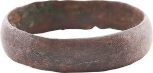 RARE COPPER VIKING WEDDING RING, 900-1050 AD, SIZE 8 ¾
