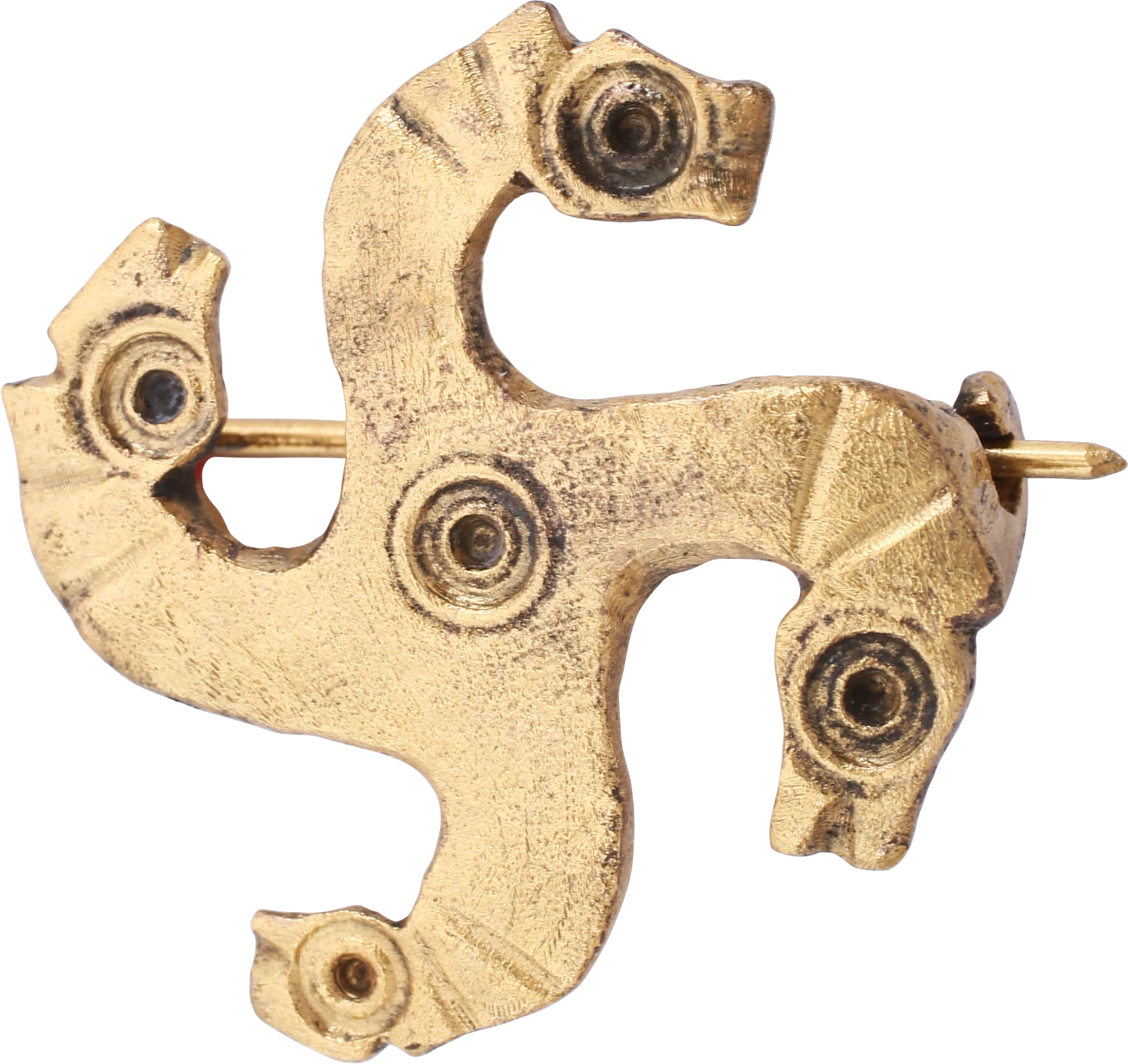 ROMAN HORSE HEAD BROOCH, 2nd-4th CENTURY AD - Picardi Jewelry